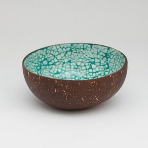 Bol de service à salade en bois de manguier fait à la main en résine époxy de qualité supérieure Design moderne et fêtes de mariage d'Inde - Product Image 3