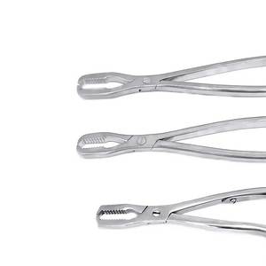 ชุดคีมจับกระดูก Lane Bone Holding Forceps 3 ชิ้น ขนาด 6 10 12 นิ้ว สำหรับสัตวแพทย์ ทำจากเหล็กกล้าไร้สนิม ใช้สำหรับผ่าตัดกระดูกและข้อ  แบบใช้มือ ได้รับมาตรฐาน CE - Product Image 2