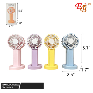 5.1\" <b>Hand</b>-<b>Held</b> Mini Portable Air Cooling <b>Fan</b> Wearable and Foldable 120/4/30PCS/CS 5V Battery Power for Car and Household Use - Product Image 1