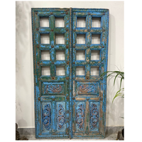 Portes antiques en bois massif meubles indiens en bois de manguier massif lavage blanc armoire à deux portes bibliothèque armoire de cuisine rangement