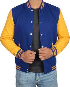 Chaqueta universitaria Formal de alta calidad para hombre 2026, chaquetas con soporte de béisbol cálidas de lana transpirable de peso pesado personalizadas, venta al por mayor OEM - Product Image 1