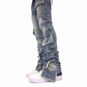 Pantalones vaqueros ajustados para hombre, Vaqueros cómodos y elegantes, ideales para trajes informales, actividades al aire libre y uso diario - Product Image 5