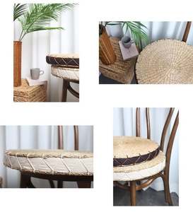 Pouf en jonc de mer naturel tressé à prix abordable pour la décoration de la maison et du jardin – Fournisseur vietnamien - Product Image 3