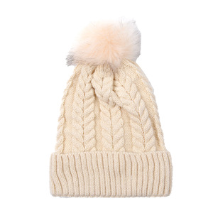 Bonnet à pompons d'hiver avec polaire confortable et haut à pompons moelleux Bonnet à pompons élégant pour garder la chaleur pendant la saison - Product Image 6
