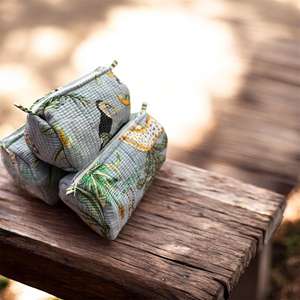 Elegant Cosmetic Bag <b>for</b> Makeup Skincare & Travel Toiletries Durable Lightweight & Multi Purpose Beauty Organizer <b>Pouch</b> - Product Image 3