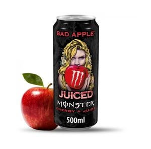 Bebida Energética Monster Juiced Bad Apple de Alta Calidad, 12 x 500ml, Aumenta la Energía, Sabor a Manzana, Bebida Carbonatada, Paquete de 12 - Product Image 2
