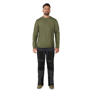 Sweat-shirt à col rond pour homme, décontracté, lourd, hiver, uni, 100% coton, pull, logo personnalisé, impression par transfert thermique, polaire uni - Product Image 2