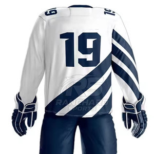 Uniforme de Hockey sobre Hielo con Impresión de Nombre y Número, Uniforme Personalizado para Equipo de Hockey sobre Hielo, Suministro al por Mayor - Product Image 5