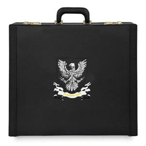 Estuche para Mandil de Logia Azul de Maestro Masón, Cuero Genuino Negro de Alta Calidad, Personalizado OEM, IP67, Plegable, Maletín para Insignia Masónica - Product Image 1