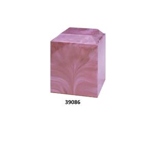 Urne funéraire en marbre de culture rose naturel pour adultes pour cendres humaines Urne funéraire décorative de haute qualité pour cendres - Product Image 1