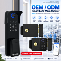 Serrure de porte intelligente Tediton, Cerradura Inteligente Digital Matter, reconnaissance faciale 3D, empreinte digitale, Tuya WiFi, pour extérieur, portail en fer, OEM