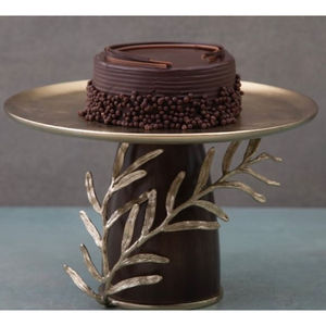 Soporte para Pastel de Madera Hecho a Mano de Alta Calidad, Diseño Floral Lateral Único, Apto para Lavavajillas, Soporte para Servir en Mesa, ROSHAN HANDICRAFTS - Product Image 6