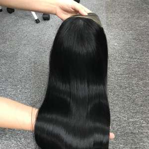 Hot Straight Jet Black Vietnamese Raw Hair HD Lace Closure <b>Wig</b> Whole <b>Sale</b> Human Hair Extensions From Vendor - Product Image 6