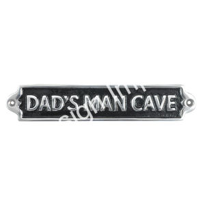 Letrero de hierro fundido para montaje en pared con placas y placa decorativa, para Garaje, Cobertizo o Cueva del Hombre de Papá, Precio económico - Product Image 2
