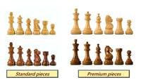Top qualité jeu d'échecs en bois ensemble poli à la main en bois échiquier pour salon luxe échiquier intérieur Table décor