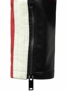 Veste de moto en cuir imperméable respirante coupe-vent de haute qualité personnalisée avec fermeture éclair Col montant Unisexe Toutes saisons - Product Image 5