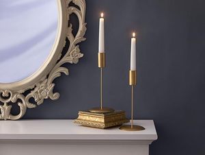 Bougeoir en métal fait à la main de haute qualité fer plaqué or support votif lampe élégante décoration de la maison pour les mariages autre spécial - Product Image 2