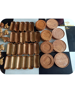VietChoice Plateau personnalisable en bois d'acacia Écologique Durable Meilleur choix Prix compétitif Assiettes à vaisselle en stock - Product Image 4