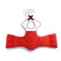 Protection de Poitrine en Mousse de Haute Qualité pour Taekwondo, Réglable, Antidérapante, en Cuir PU, pour Jeunes Arts Martiaux