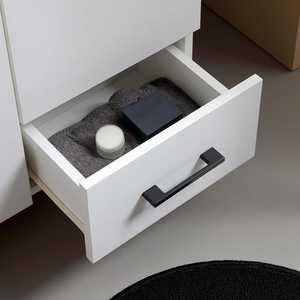 Mueble de Baño Ravenna Blanco de 105 cm con Tiradores Negros y Espejo, Colección Export - Product Image 6