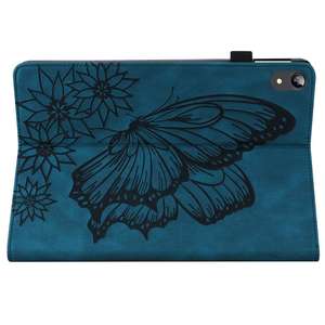 Funda de Teléfono de Cuero con Diseño de Mariposa Personalizado, Grabado en Relieve, Resistente a la Suciedad y a los Arañazos, Protector Creativo de la Serie de Dibujos Animados - Product Image 1