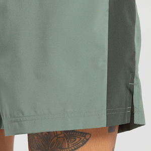 Pantalones cortos de poliéster/algodón personalizados para hombre, ropa deportiva de calle, cintura elástica, compresión, transpirable, secado rápido, entrenamiento, Fitness - Product Image 5