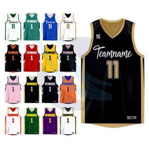 Conjunto de Uniforme de Baloncesto Reversible Personalizado para Hombre, Jersey Deportivo con Estampado Duradero - Product Image 1