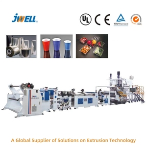 Jwell máy móc nóng bán đùn dòng cho geomembrane và tấm chống thấm nước (PE, TPO, EVA, PVC). - Product Image 2