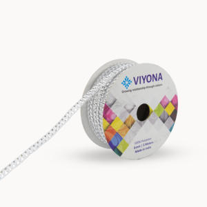 Elegante patrón de onda metálica adorno de encaje decorativo 9mm poliéster oro cobre bronce plata mezcla brillante elegante rollo para prendas - Product Image 4