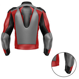 Professionnel élégant moto équitation armure course peau de mouton veste en cuir Pakistan fabriqué de haute qualité imperméable respirant - Product Image 3