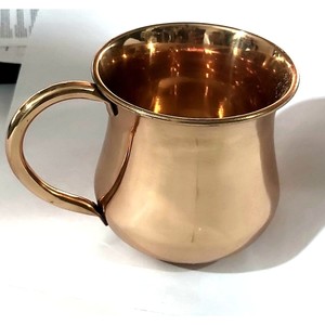 Mule de Moscou en cuivre pur écologique Mug/Cup Metal Plain Design pour le thé, l'eau et les boissons dans la cuisine - Product Image 2