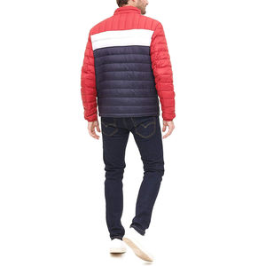 Veste matelassée d'hiver pour homme de haute qualité OEM, logo personnalisé imprimé, respirante, avec fermeture éclair, bouton décoratif, poche incluse - Product Image 2