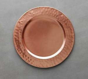 Platos inferiores de metal tradicionales con acabado étnico para bodas indias, eventos gastronómicos culturales y Decoración de mesa para el hogar - Product Image 4