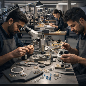 Fabricant de bijoux sur mesure |   Usine de fabrication de bijoux en argent sterling 925 et en or vermeil OEM ODM |   Fournisseur de bijoux fins personnalisés - Product Image 6