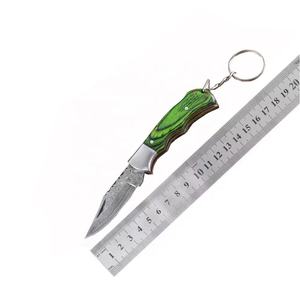 Couteaux pliants porte-clés en acier de Damas, nouveau design, style dernier cri, haute qualité, prix de gros - Product Image 6