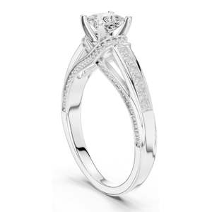 Bague en diamant de laboratoire taille princesse 1,156 CT pour femme, clarté VVS-VS EF, or 18 carats, 14 carats, 10 carats et argent 925, rose, jaune, blanc - Product Image 5