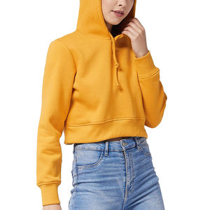 2025 Soft Cotton Made Regular Size <b>Women</b> Crop Top Hoodie Winter Collection <b>Fleece</b> Stuff <b>Women</b> Crop Top Hoodie For Online Sale - Product Image 1