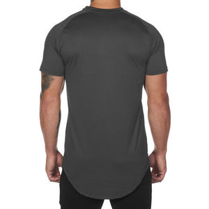 Vente en gros sportif écologique imprimé bambou Compression Gym Wear T-shirts pour hommes en polyester/coton T-shirt à la mode - Product Image 3