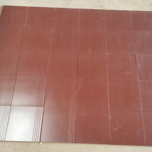 30x30ซม. กระเบื้องที่จอดรถกึ่งพอร์ซเลนสำหรับงานหนัก300มม. X 300มม. กระเบื้องที่จอดรถดิจิตอลดินเผากระเบื้องสีแดงขั้นตอน - Product Image 4