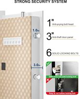 TIGERKING 11.5 Cu Ft Brankas Rumah Tugas Berat Besar, Kunci Layar Sentuh Digital, Anti Maling, Rak Dapat Disesuaikan, Lemari Perhiasan Putih