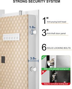 <span class=keywords><strong>TIGERKING</strong></span> Coffre-fort domestique robuste de 11,5 pieds cubes, serrure à écran tactile numérique, antivol, étagères réglables, armoire à bijoux blanche - Product Image 3