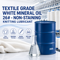 Huile minérale blanche pure à 99% 26 #   Huile lubrifiante liquide incolore de qualité technique pour machines textiles et transformation