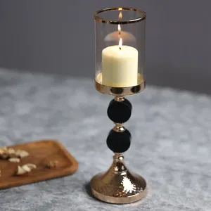 Luxury <b>Gold</b> Metal Table Centerpiece for Weddings Handmade Unique Taper <b>Candlestick</b> <b>Holder</b> with Matte Finish for Christmas - Product Image 4