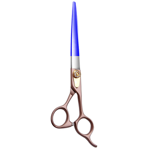 Las mejores tijeras profesionales para el cuidado de mascotas con reposapiés fijo Tijeras para el cuidado de mascotas Tornillo recto de lujo de 6,5 pulgadas - Product Image 4