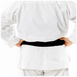 Uniforme de karaté sur mesure avec ceinture, logo frontal, 100% coton, séchage rapide, respirant, léger et élastique pour hommes - Product Image 3