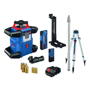 Kit de Láser Rotatorio Horizontal/Vertical Autonivelante de Haz Verde HOT GRL4000-90CHVK REVOLVES de 18V para Acero/Aluminio, para Bricolaje - Product Image 2