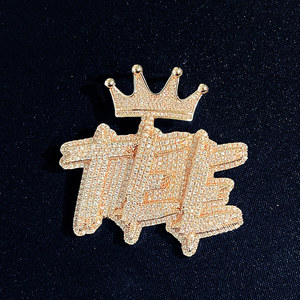 จี้ชื่อแบบกำหนดเองเครื่องประดับฮิปฮอปโซ่แร็ปเปอร์เครื่องประดับจี้ที่กำหนดเอง - Product Image 5