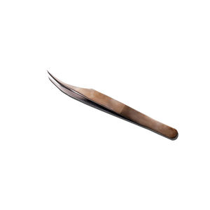 Pinzas de extensión de pestañas antiestáticas de acero inoxidable impresas con logotipo personalizado hecho en Pakistán para pestañas de Punta puntiaguda - Product Image 3