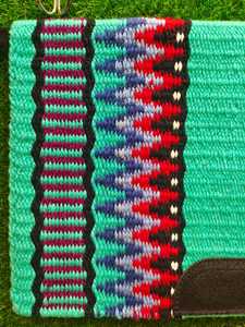 Western Show Horse Saddle Blanket Diseño de Nueva Zelanda Manta de sillín de lana hecha a mano Top Wool Saddle Pad Size - Product Image 4