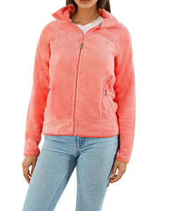 Ropa deportiva de lujo para mujer, chaqueta de lana de peso pesado con cuello levantado, chaqueta deportiva cálida transpirable cómoda con estilo con logotipo personalizado - Product Image 1